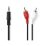 Sztereó audiokábel | 3,5 mm-es Dugasz - 2 db RCA Dugasz | 1,0 m | Fekete
