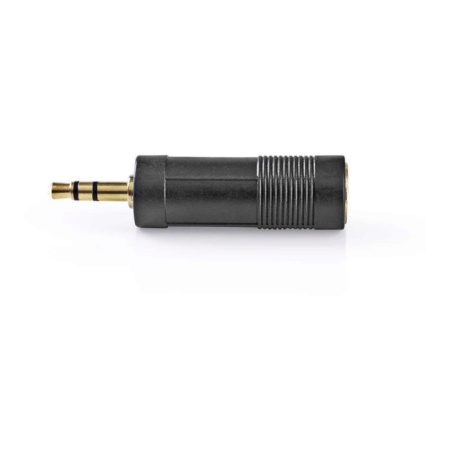 Sztereó audió adapter | 3,5 mm-es Dugasz - 6,35 mm-es Aljzat | 10 darabos | Fekete