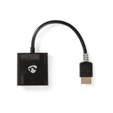 HDMI - VGA Kábel | HDMI™ Csatlakozó - VGA Aljzat + 3,5 mm-es kimenet | 0,2 m | Antracit