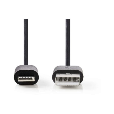 Szinkronizáló- és töltőkábel | Apple Lightning - USB A Dugasz | 1,0 m | Fekete
