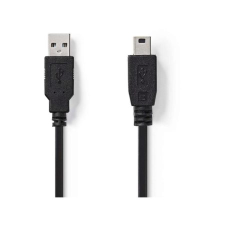 USB 2.0 kábel | A Dugasz - Mini 5-pólusú Dugasz | 2,0 m | Fekete