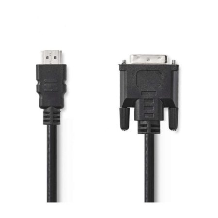 HDMI™ - DVI Kábel | HDMI™ Csatlakozó - DVI-D 24+1 pólusú dugasz | 10 m | Fekete