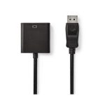   DisplayPort - DVI kábel | DisplayPort-dugasz - DVI-D 24 + 1 Pólusú Aljzat | 0,2 m | Fekete