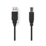 USB 2.0 kábel | A Dugasz - B Dugasz | 2,0 m | Fekete