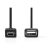 USB 2.0 OTG kábel | Mini 5 tűs Dugasz - A Aljzat | 0,2 m | Fekete