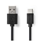   USB 2.0 kábel | C Típusú Dugasz - A Dugasz | 1,0 m | Fekete