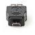 USB 2.0 Adapter | Mikro B Dugasz - A Aljzat | Fekete