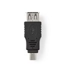 USB 2.0 Adapter | Mini 5-pólusú Dugasz - A Aljzat | Fekete