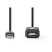 Aktív USB 2.0 Hosszabbítókábel | A Dugasz - A Aljzat | 10 m | Fekete