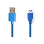 USB 3.0 kábel | A Dugasz - A Aljzat | 2,0 m | Kék