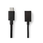   USB 3.0 kábel | C Típusú Dugasz - A Aljzat | 0,15 m | Fekete