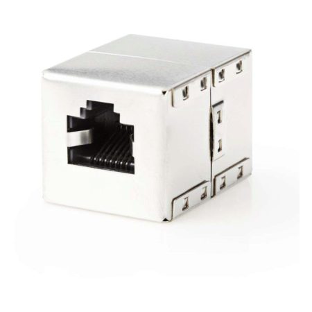 Cat 5 Árnyékolt Hálózati Adapter | RJ45 Aljzat - RJ45 Aljzat | Fém