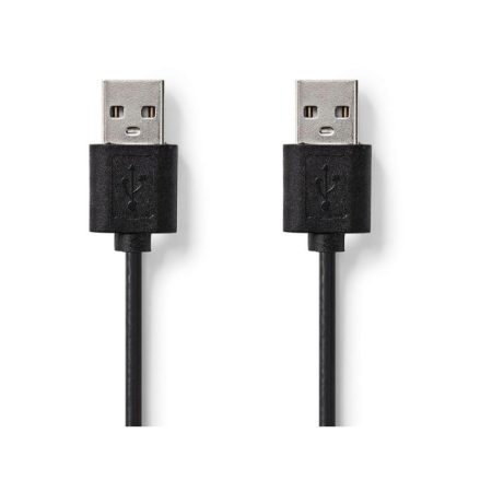 USB 2.0 kábel | A Dugasz - A Dugasz | 1,00 m | Fekete
