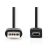 USB 2.0 kábel | A Típusú Dugasz – Mini 5 Tűs Dugasz | 1,0 m | Fekete