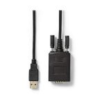   Konverter | USB A dugasz - RS232 dugasz | USB 2.0 | 0,9 m-es kábel