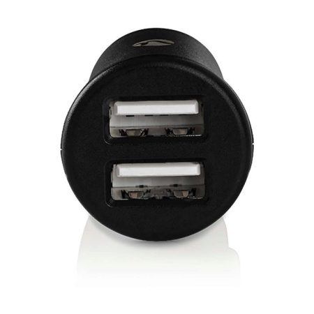 Autó töltő | 2,4 A | 2 kimenet | 2x USB | Fekete