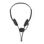   PC headset | Fülre Illeszthető | 2 db 3,5 mm-es Csatlakozó | 2,0 m | Fekete