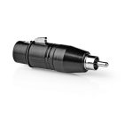   XLR-adapter | RCA-dugasz – 3 Pólusú XLR-aljzat | 1 Darab | Fém