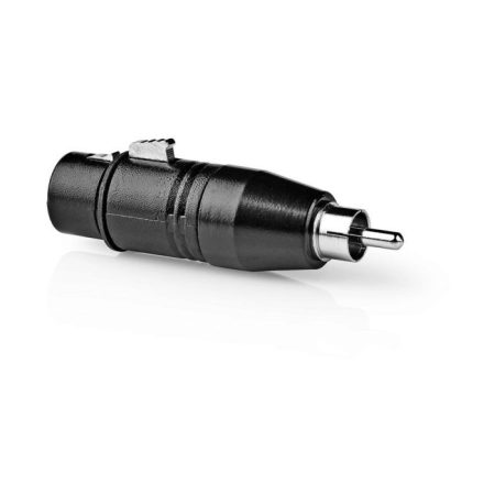 XLR-adapter | RCA-dugasz – 3 Pólusú XLR-aljzat | 1 Darab | Fém