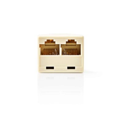 Telekommunikációs Hálózati Elosztó | RJ45 Aljzat - 2 db RJ45-aljzat | Elefántcsont