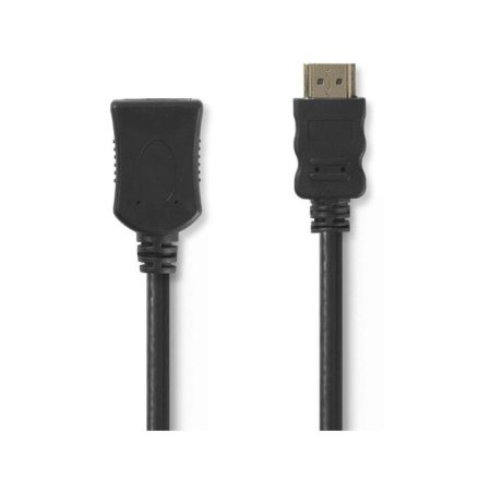 Nagy sebességű HDMI™ kábel Ethernet átvitellel | HDMI™ Csatlakozó - HDMI™ Aljzat | 1,0 m | Fekete