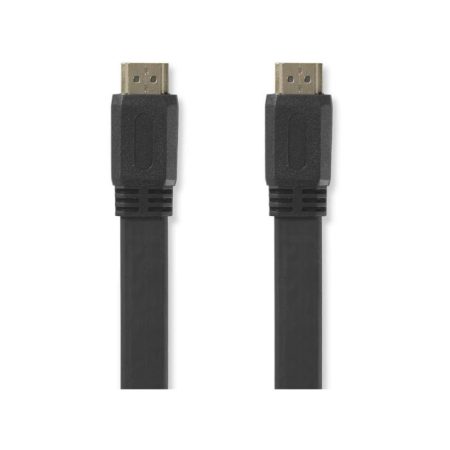 Nagy sebességű lapos HDMI™ kábel Ethernet átvitellel | HDMI™ Csatlakozó - HDMI™ Csatlakozó | 10 m | Fekete