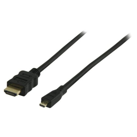 Nagy sebességű HDMI kábel Ethernet átvitellel | HDMI Csatlakozó - HDMI Mikro Csatlakozó | 2,0 m | Fekete