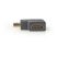 HDMI-adapter | HDMI-csatlakozó - HDMI-aljzat | Jobbra Hajlított | Fekete