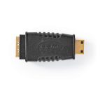 HDMI-adapter | HDMI Mini-csatlakozó - HDMI-aljzat | Fekete