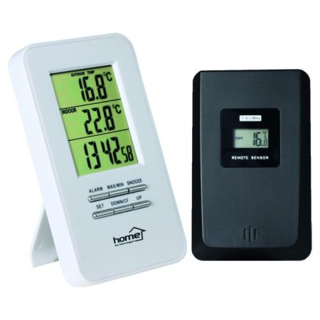 Vezeték nélküli külső-belső hőmérő ébresztőórával