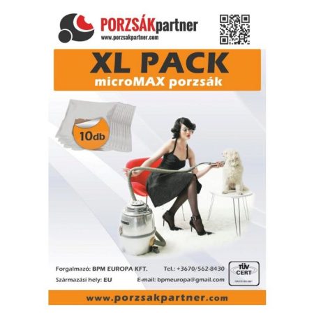 UNIVERZAL XL PACK MIKROSZÁLAS PORZSÁK 10DB/CSOMAG (Y2M,Y18M)