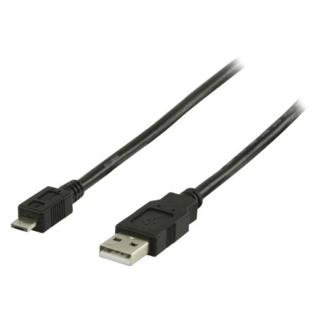 USB 2.0 Kábel A Dugasz - Micro A Dugasz Kerek 1.00 m Fekete
