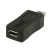 USB 2.0 Adapter Mini B Dugasz - Micro B Aljzat Fekete
