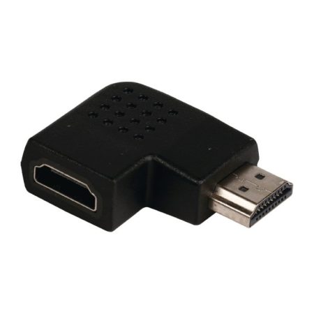 HDMI Adapter Ethernettel Döntött Bal HDMI Csatlakozó - HDMI Bemenet Fekete